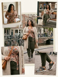 Alt Text: Plus-size travel wardrobe featuring comfortable and versatile outfit essentials