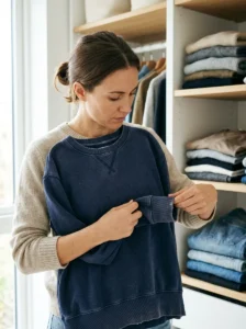 Clean casual wardrobe essentials demonstrating the importance of clothing condition.