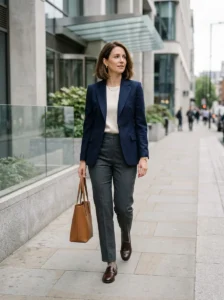 Alt Text:
Well-tailored simple clothing creating an expensive polished appearance without designer branding