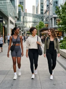 Alt Text: Women wearing stylish streetwear-inspired baddie outfits.